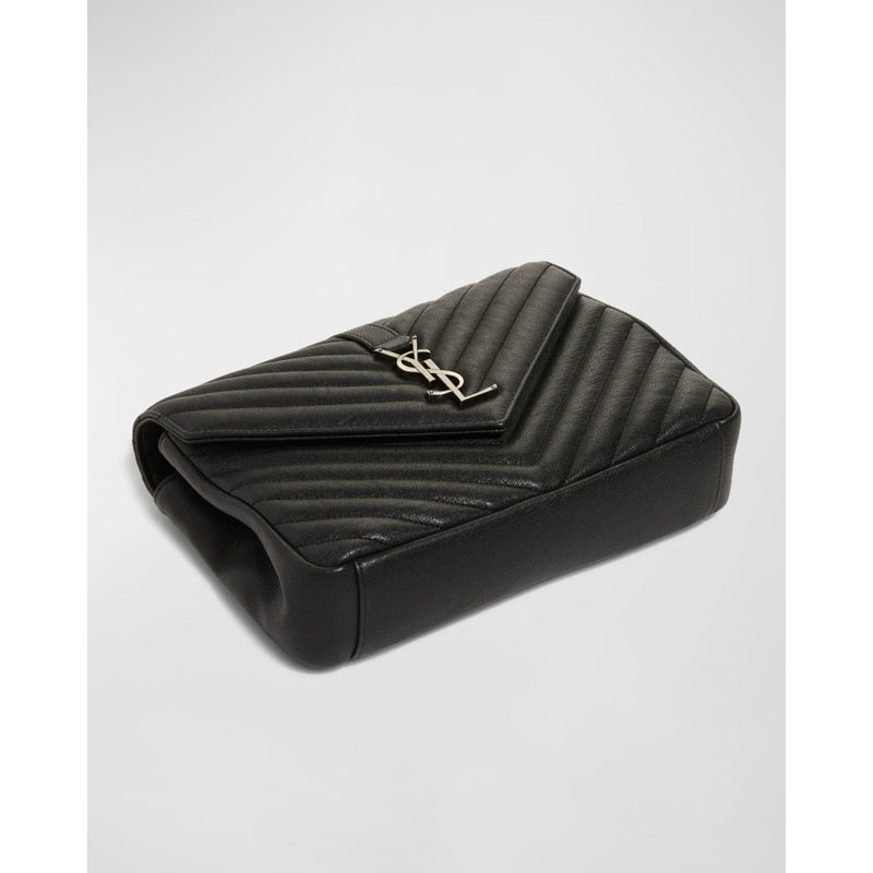 Bolsa Crossbody College Medium Flap YSL in Quilted