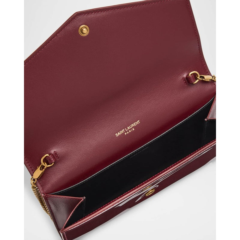 Bolsa Crossbody YSL on Chain in Patent