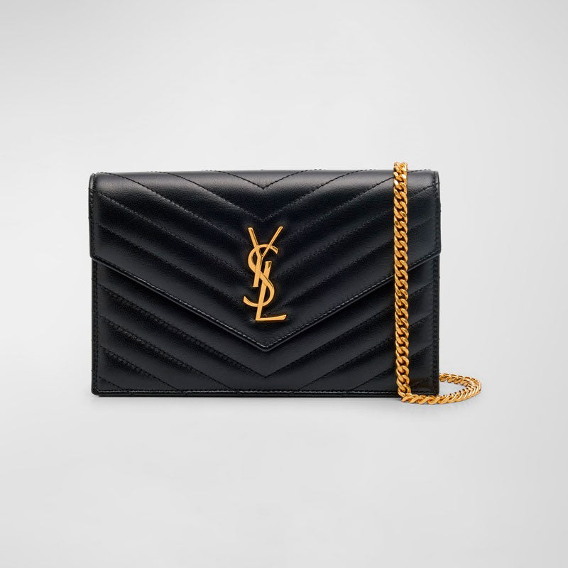 Bolsa Crossbody Small YSL on Chain in Quilted - Mercado de Luxo - O Maior E-Commerce de Bens, Produtos e Serviços de Luxo do Brasil.