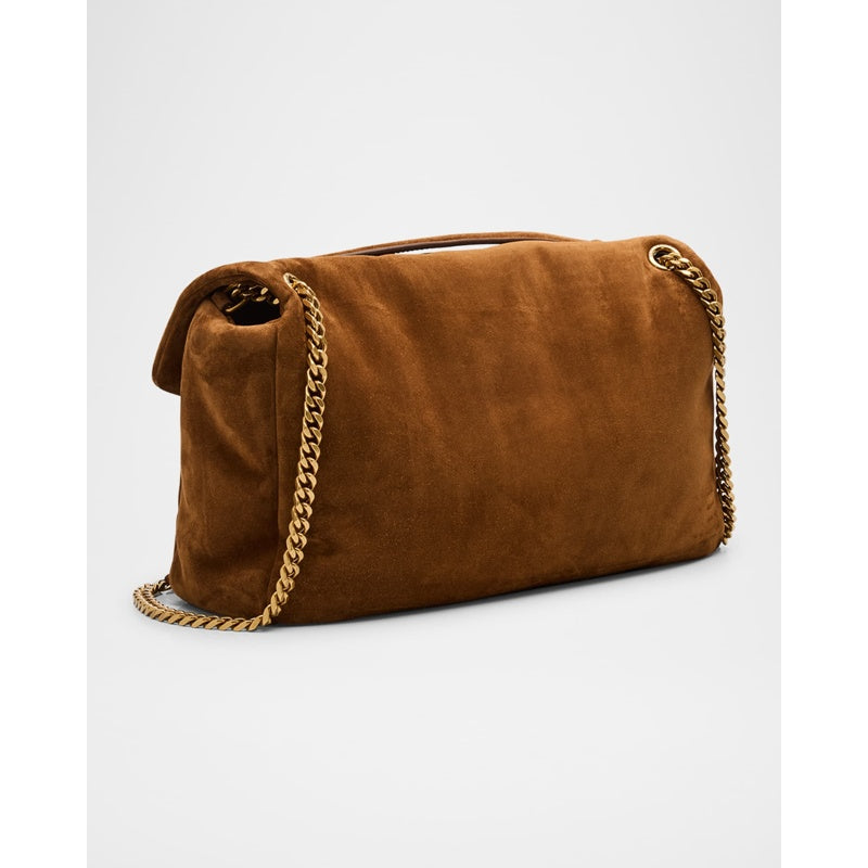 Bolsa Shoulder Calypso Large YSL Chain in Suede