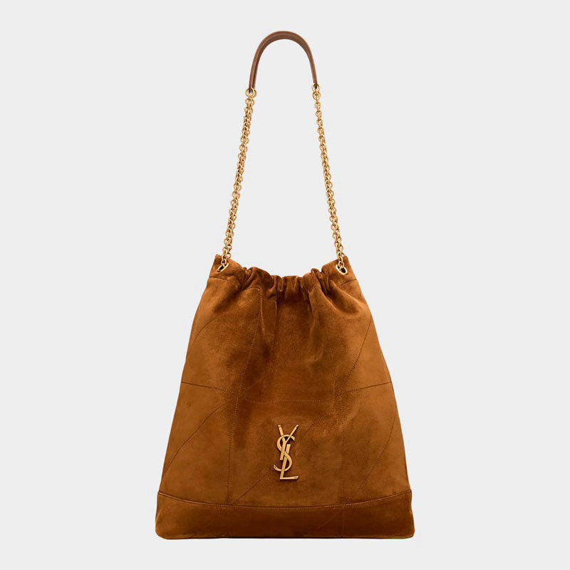 Bolsa Shoulder Jamie Large Pochon YSL in Quilted Suede - Mercado de Luxo - O Maior E-Commerce de Bens, Produtos e Serviços de Luxo do Brasil.