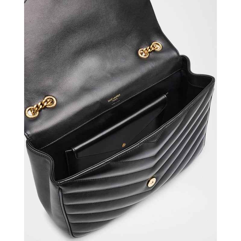 Bolsa Shoulder Loulou Large YSL Chain in Quilted