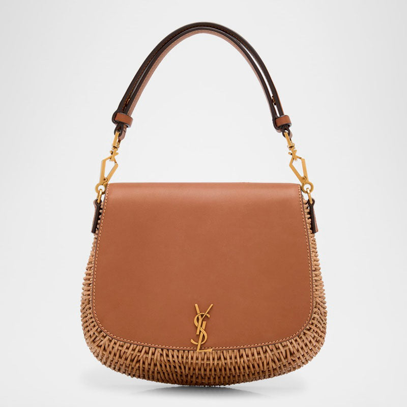 Bolsa Shoulder Voltaire Mini YSL in Bamboo and Calfskin - Mercado de Luxo - O Maior E-Commerce de Bens, Produtos e Serviços de Luxo do Brasil.