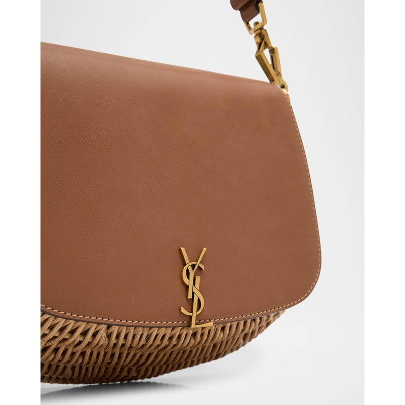 Bolsa Shoulder Voltaire Mini YSL in Bamboo and Calfskin