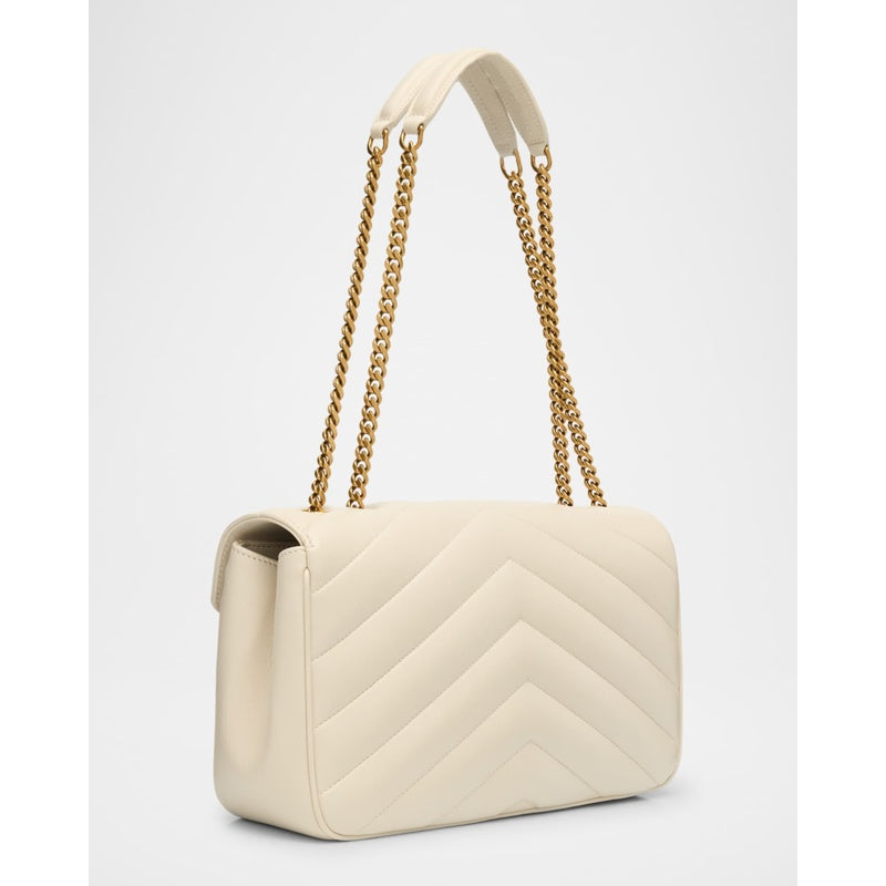 Bolsa Shoulder Loulou Medium YSL Chain in Quilted