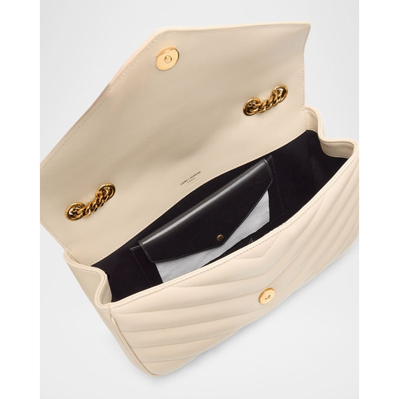 Bolsa Shoulder Loulou Medium YSL Chain in Quilted