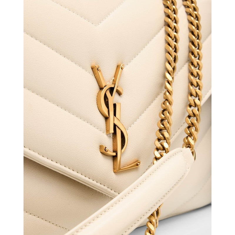 Bolsa Shoulder Loulou Medium YSL Chain in Quilted