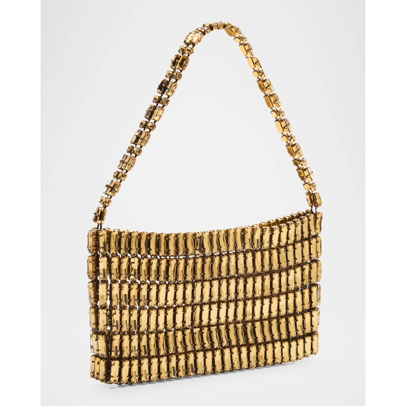 Bolsa Shoulder Mini YSL Evening in Beaded Brass