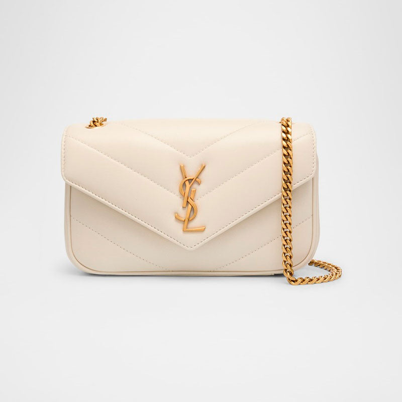 Bolsa Shoulder Loulou Mini YSL Chain in Quilted - Mercado de Luxo - O Maior E-Commerce de Bens, Produtos e Serviços de Luxo do Brasil.