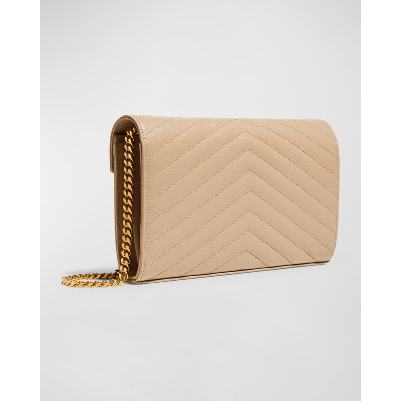 Bolsa Shoulder YSL Monogram Large on Chain in Grained
