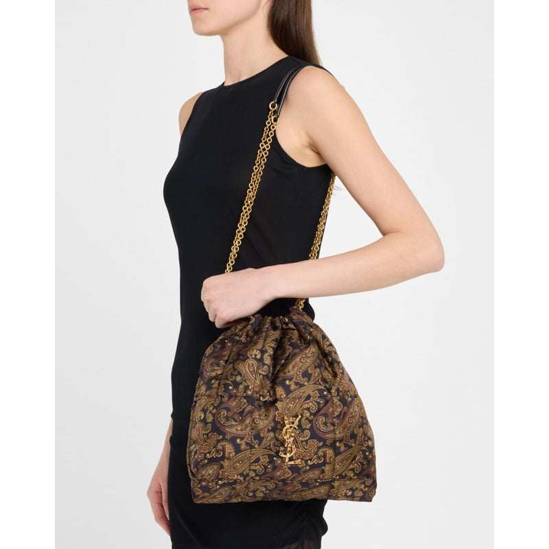 Bolsa Shopper Jamie Pochon YSL in Silk Twill