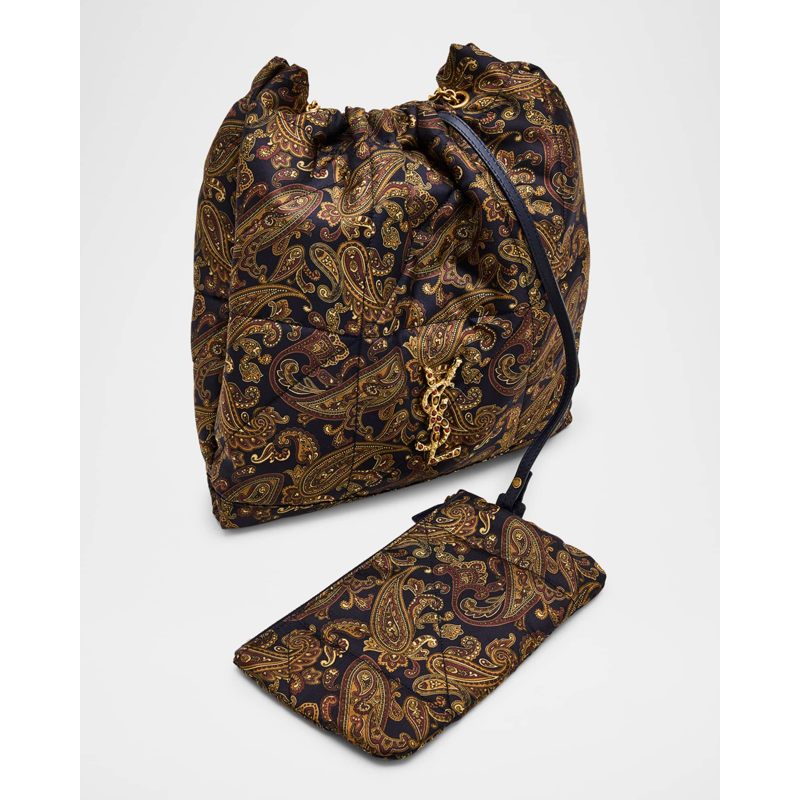 Bolsa Shopper Jamie Pochon YSL in Silk Twill