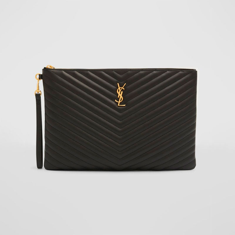 Bolsa Wallet YSL Monogram Large  in Smooth - Mercado de Luxo - O Maior E-Commerce de Bens, Produtos e Serviços de Luxo do Brasil.