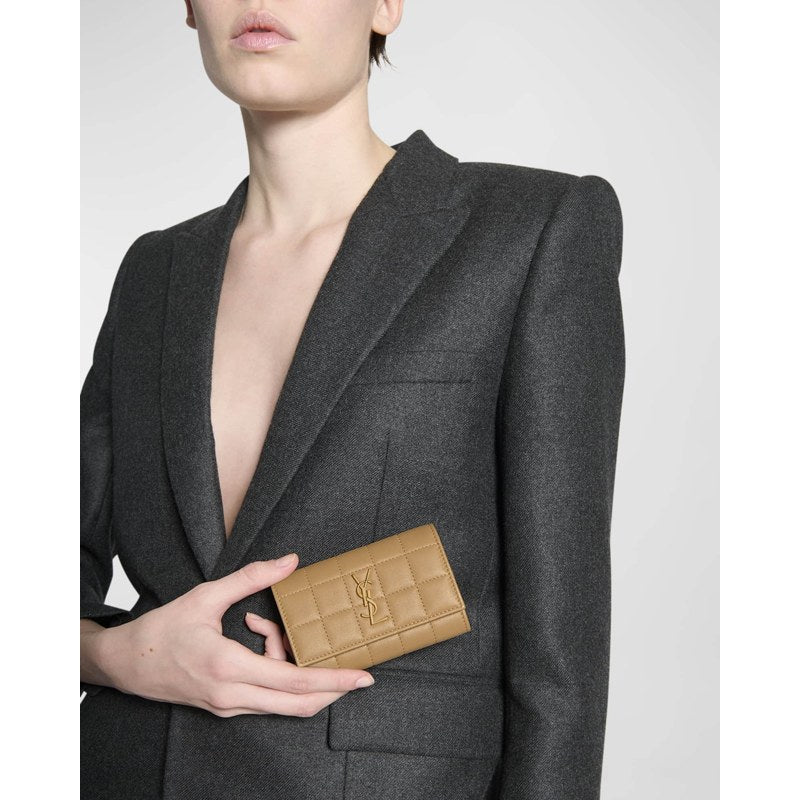 Bolsa Wallet Cassandra YSL in Quilted
