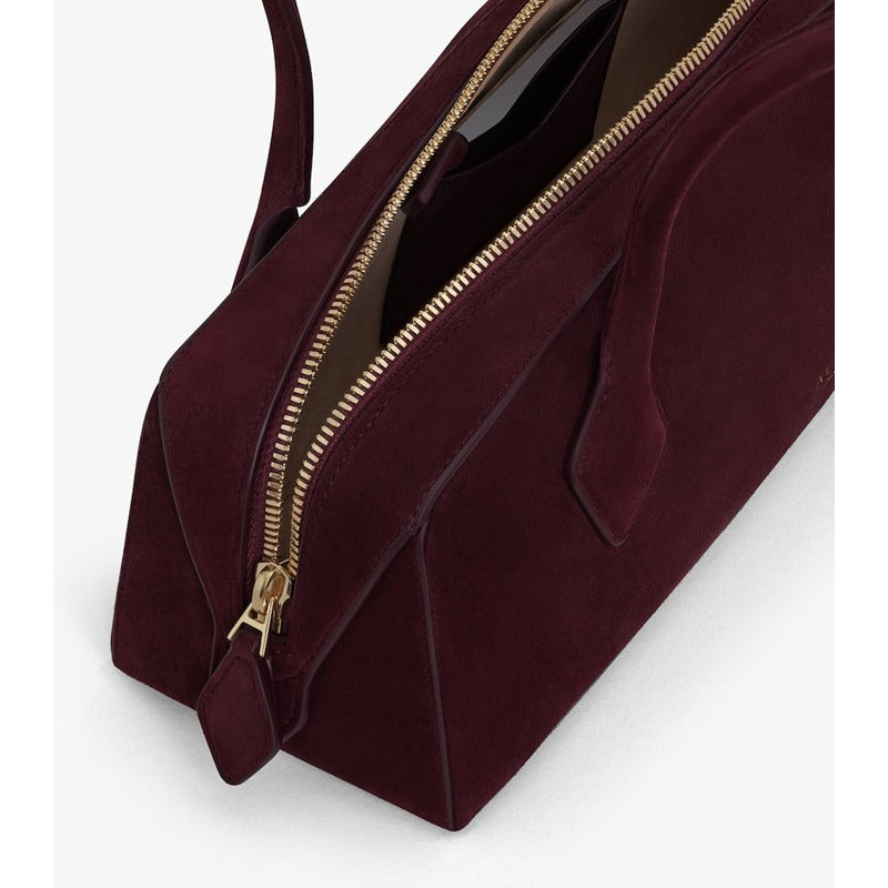 Bolsa Shoulder Medium Suede Le Teckel