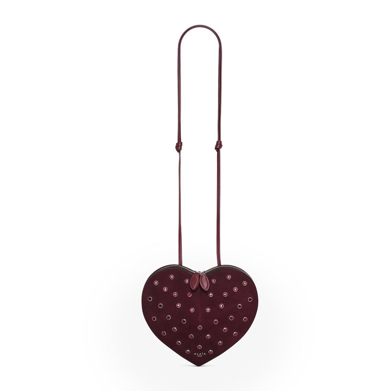 Bolsa Shoulder Suede Embellished Le Coeur - Mercado de Luxo - O Maior E-Commerce de Bens, Produtos e Serviços de Luxo do Brasil.