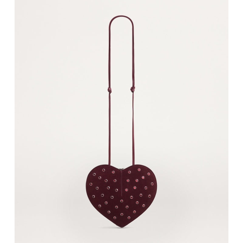 Bolsa Shoulder Suede Embellished Le Coeur