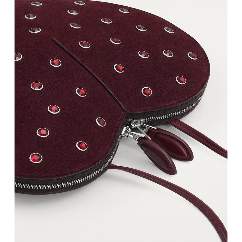 Bolsa Shoulder Suede Embellished Le Coeur