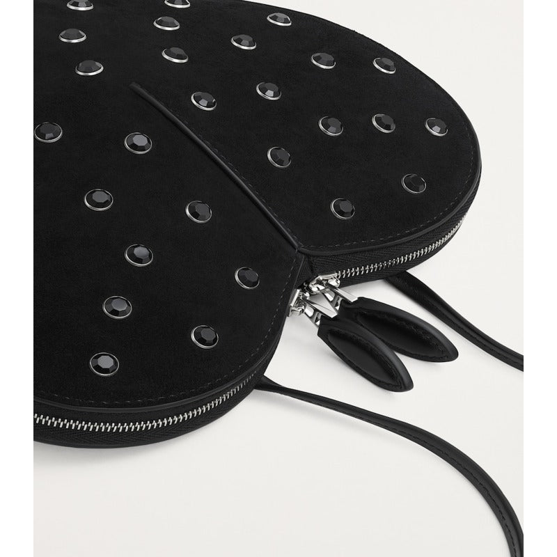 Bolsa Shoulder Suede Embellished Le Coeur
