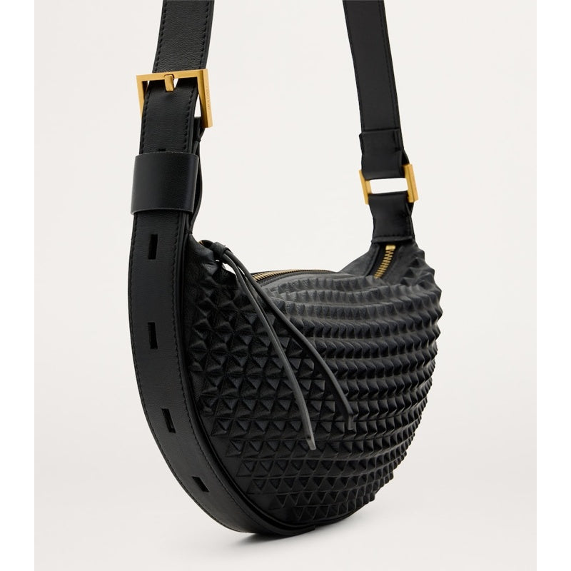 Bolsa Crossbody Studded Half Moon