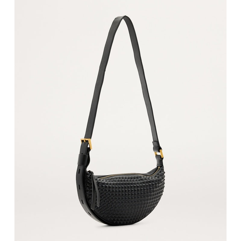 Bolsa Crossbody Studded Half Moon