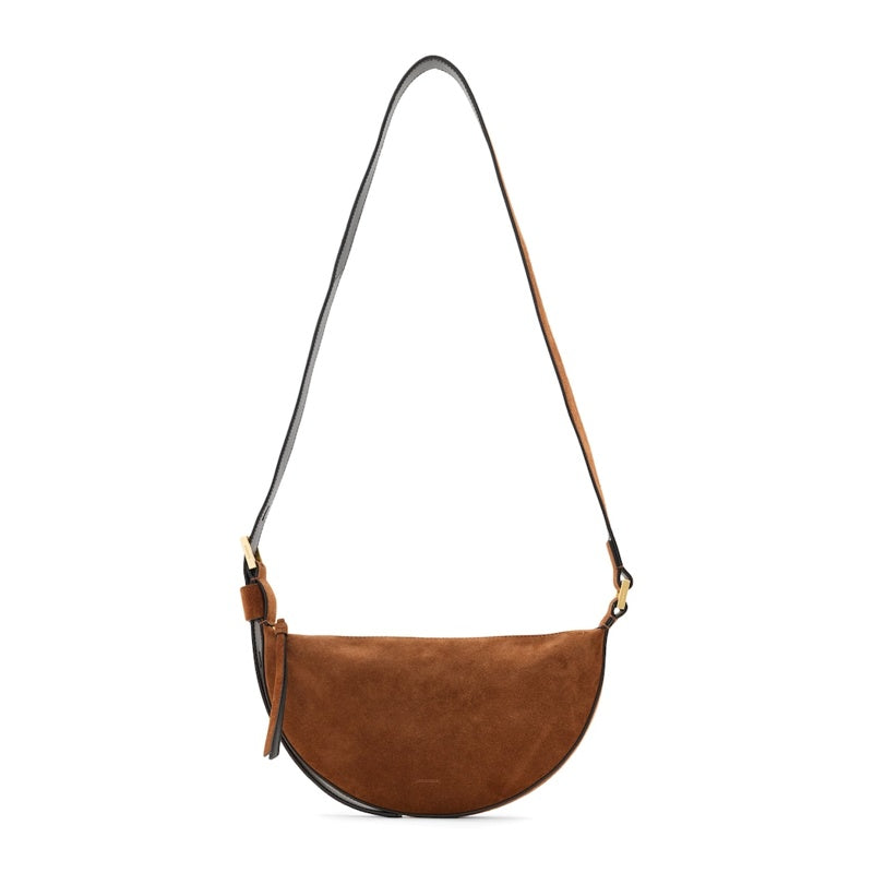 Bolsa Crossbody Suede Half Moon - Mercado de Luxo - O Maior E-Commerce de Bens, Produtos e Serviços de Luxo do Brasil.