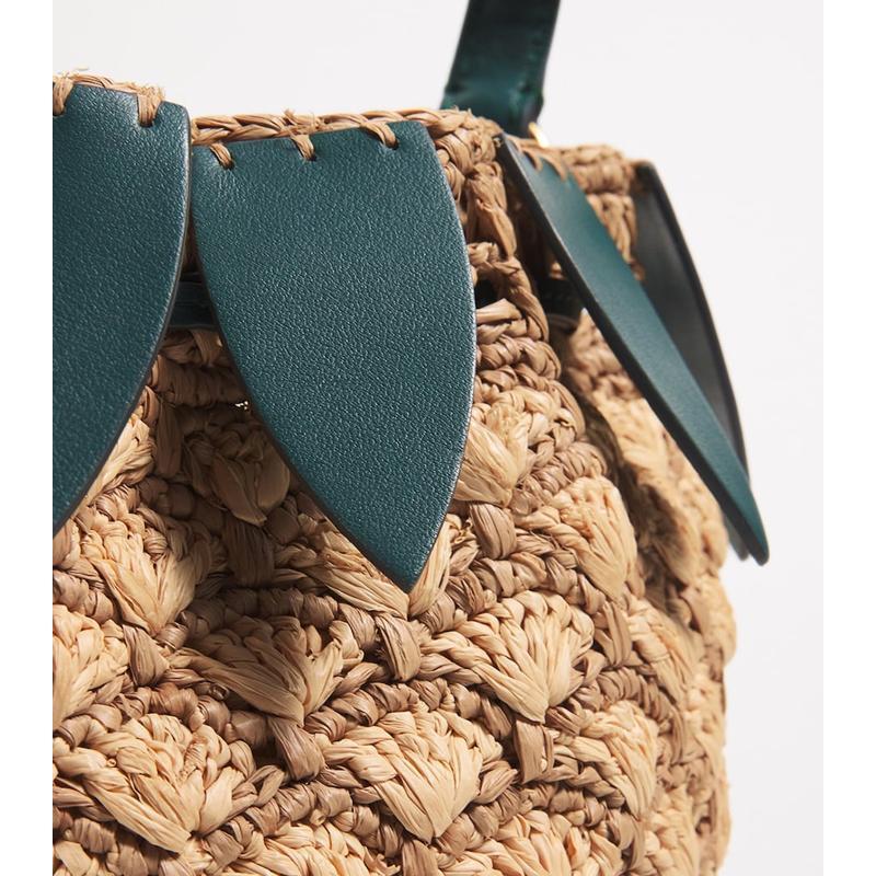 Bolsa Bucket Raffia Pineapple
