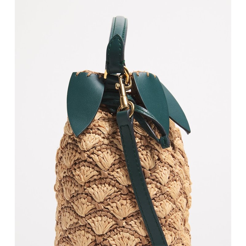 Bolsa Bucket Raffia Pineapple
