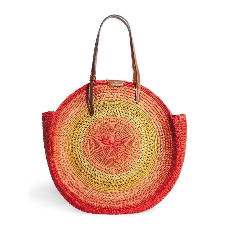 Bolsa Tote Large Raffia Round - Mercado de Luxo - O Maior E-Commerce de Bens, Produtos e Serviços de Luxo do Brasil.