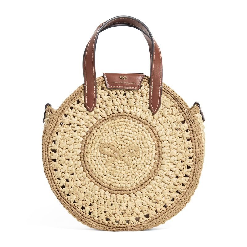 Bolsa Tote Small Raffia Round Bow - Mercado de Luxo - O Maior E-Commerce de Bens, Produtos e Serviços de Luxo do Brasil.