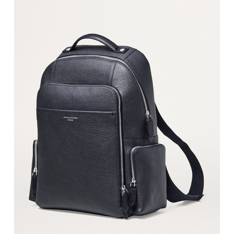 Bolsa Mochila Pebbled Reporter Zipped