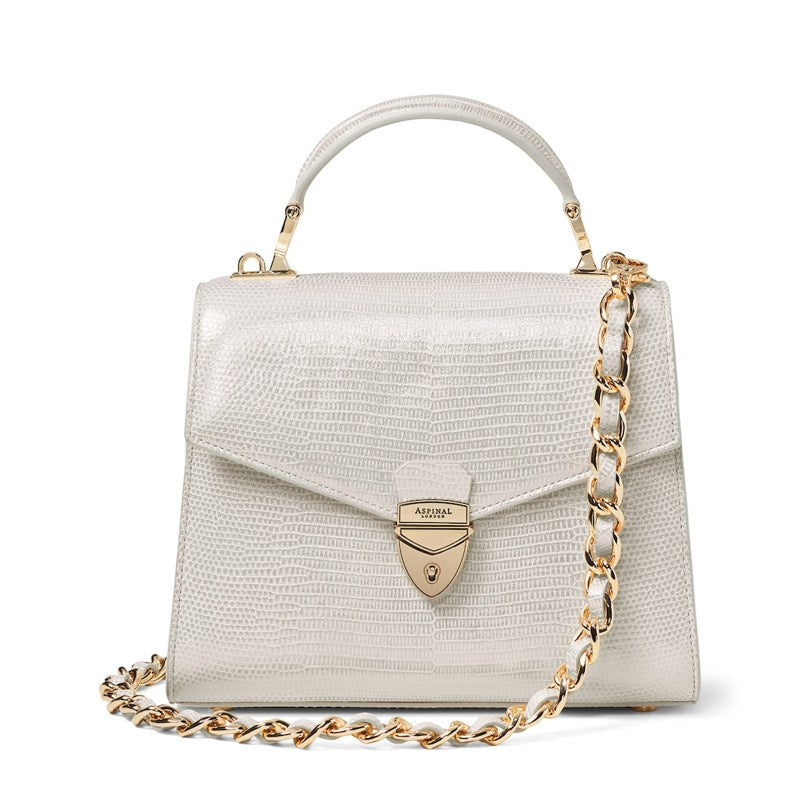 Bolsa Crossbody Metallic Lizard-Effect Midi Mayfair 2 - Mercado de Luxo - O Maior E-Commerce de Bens, Produtos e Serviços de Luxo do Brasil.