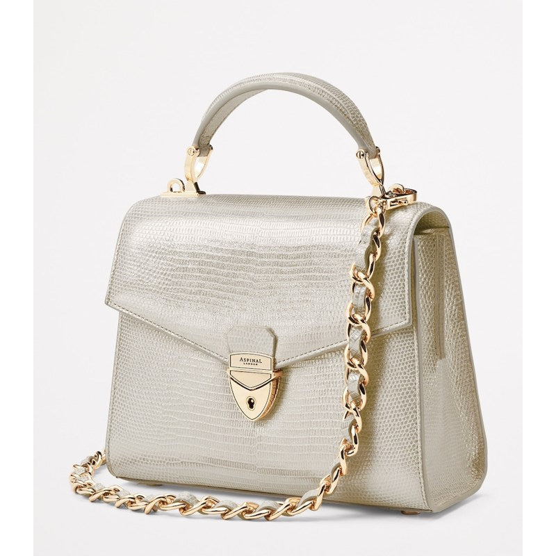 Bolsa Crossbody Metallic Lizard-Effect Midi Mayfair 2
