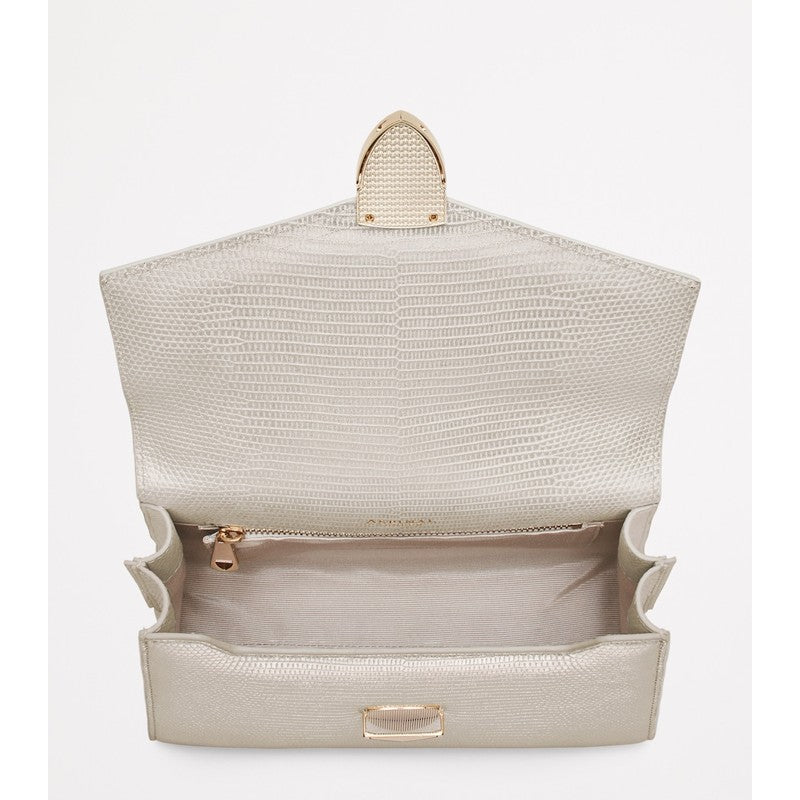 Bolsa Crossbody Metallic Lizard-Effect Midi Mayfair 2