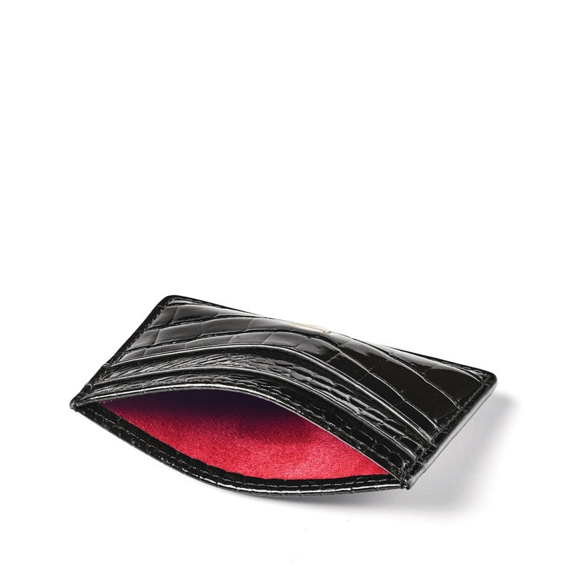 Bolsa Wallet Croc-Embossed Slim
