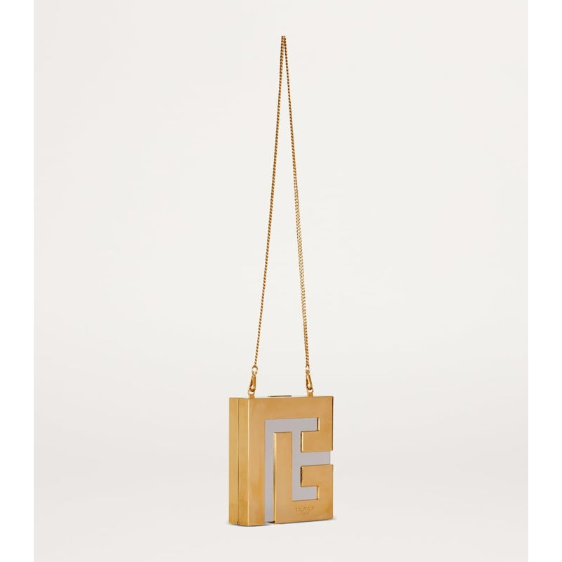 Bolsa Clutch Metal Monogram
