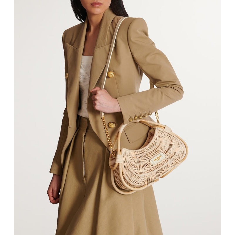 Bolsa Handle Medium Wicker Jolie Madame