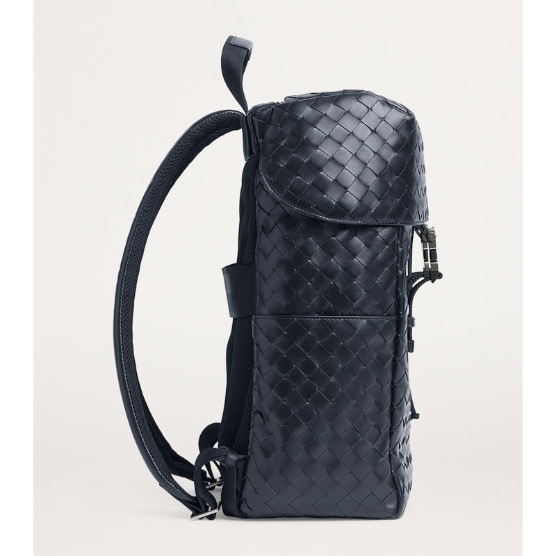 Bolsa Mochila Intrecciato Flap
