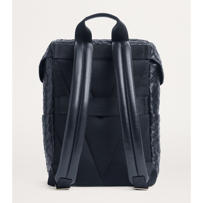 Bolsa Mochila Intrecciato Flap