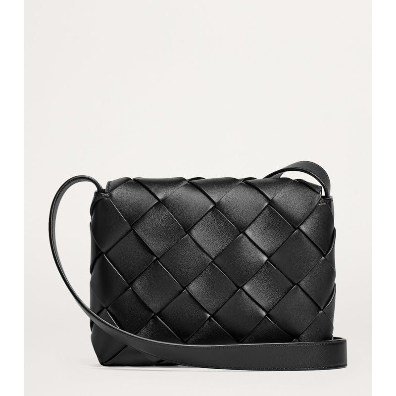 Bolsa Crossbody Suede Intreccio Diago
