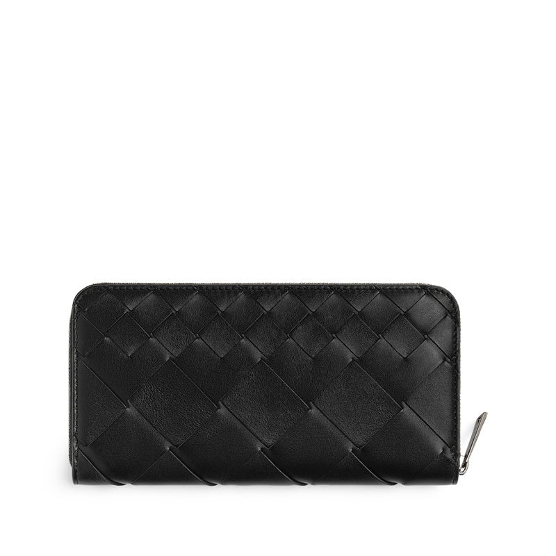 Bolsa Wallet Intrecciato Zip-Around