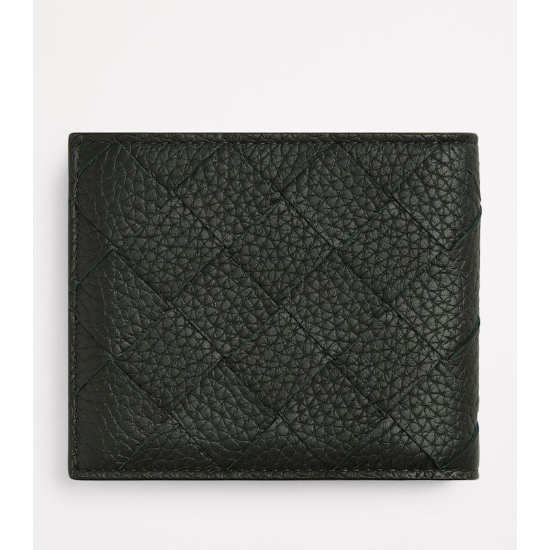 Bolsa Wallet Grained Intrecciato Bifold