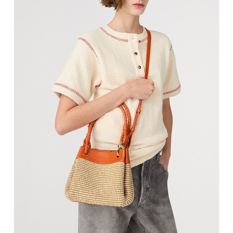 Bolsa Shoulder Small Raffia Parachute
