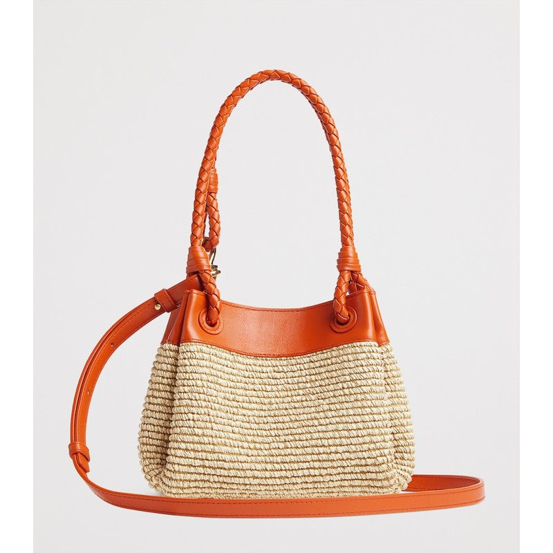 Bolsa Shoulder Small Raffia Parachute