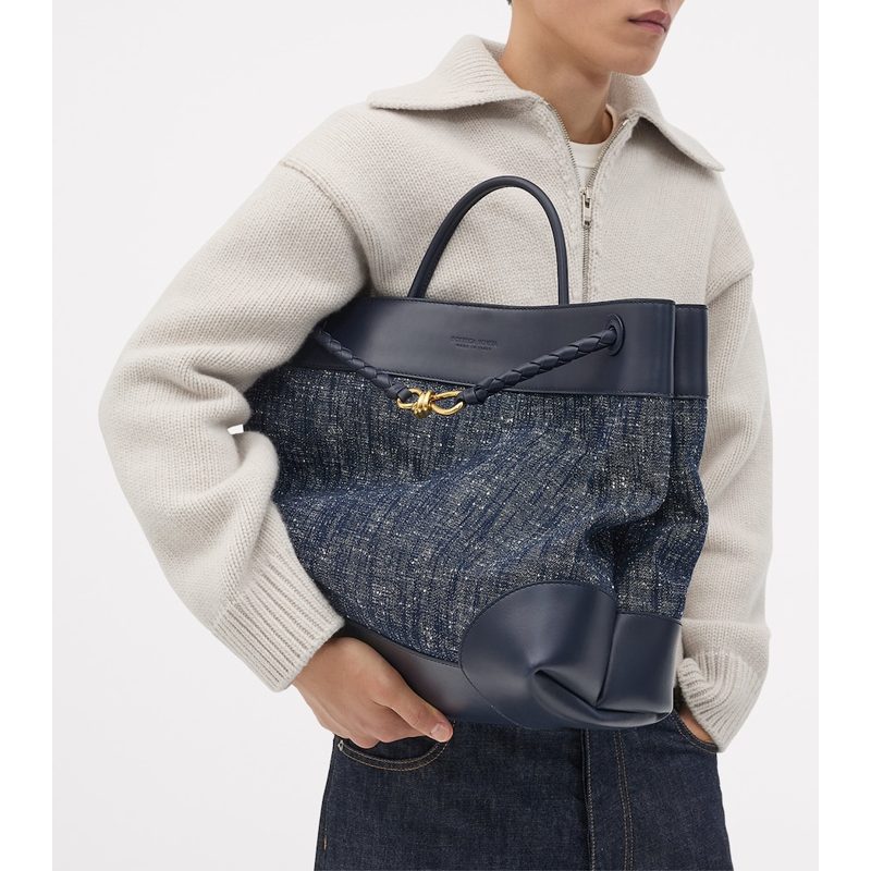 Bolsa Handle Large Denim Bouclé Andiamo