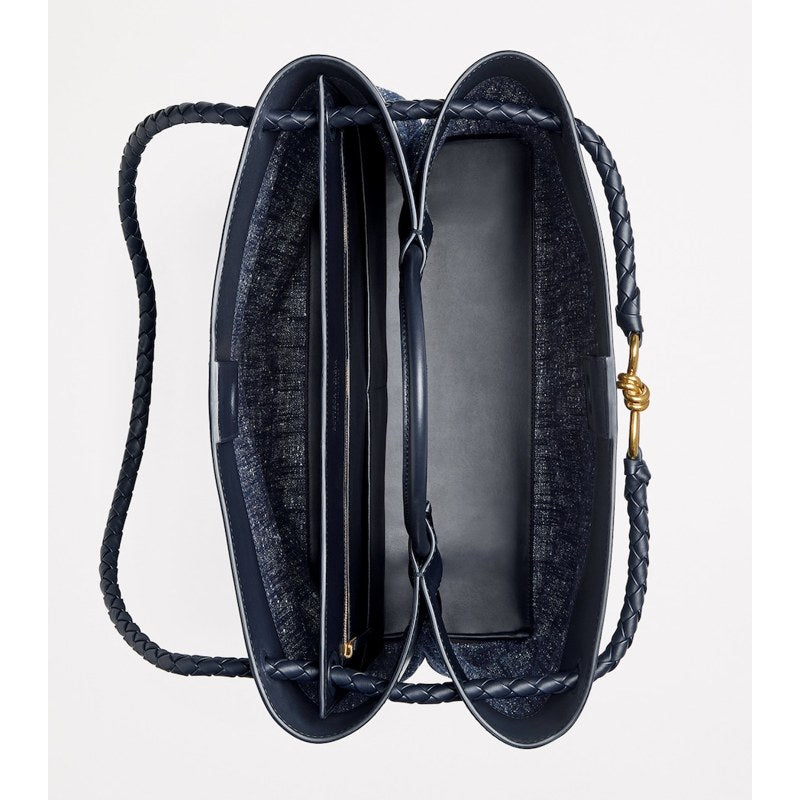 Bolsa Handle Large Denim Bouclé Andiamo