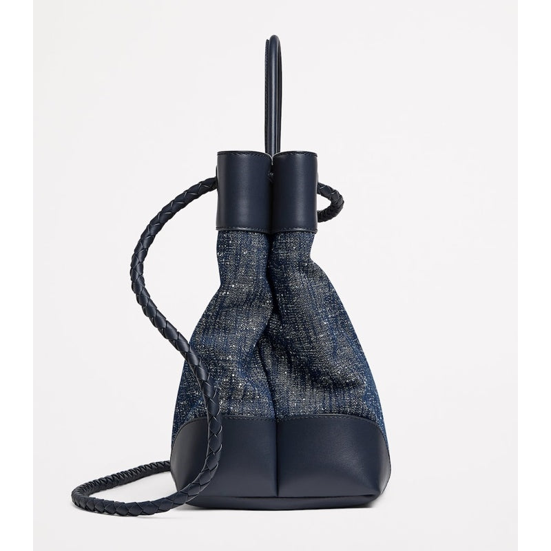 Bolsa Handle Large Denim Bouclé Andiamo