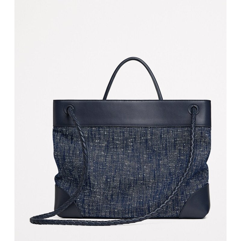 Bolsa Handle Large Denim Bouclé Andiamo