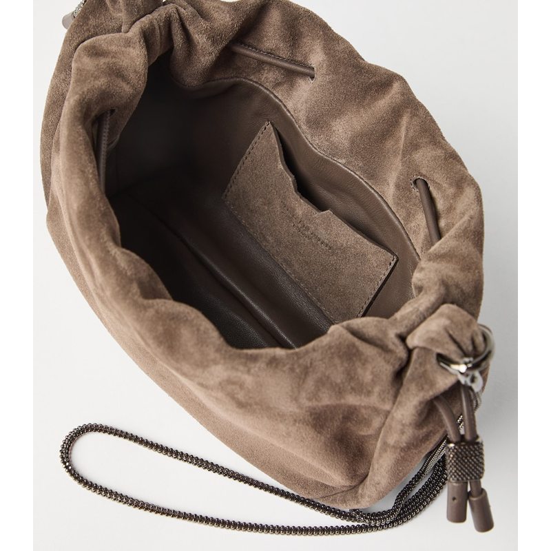 Bolsa Bucket Mini Suede Mellow
