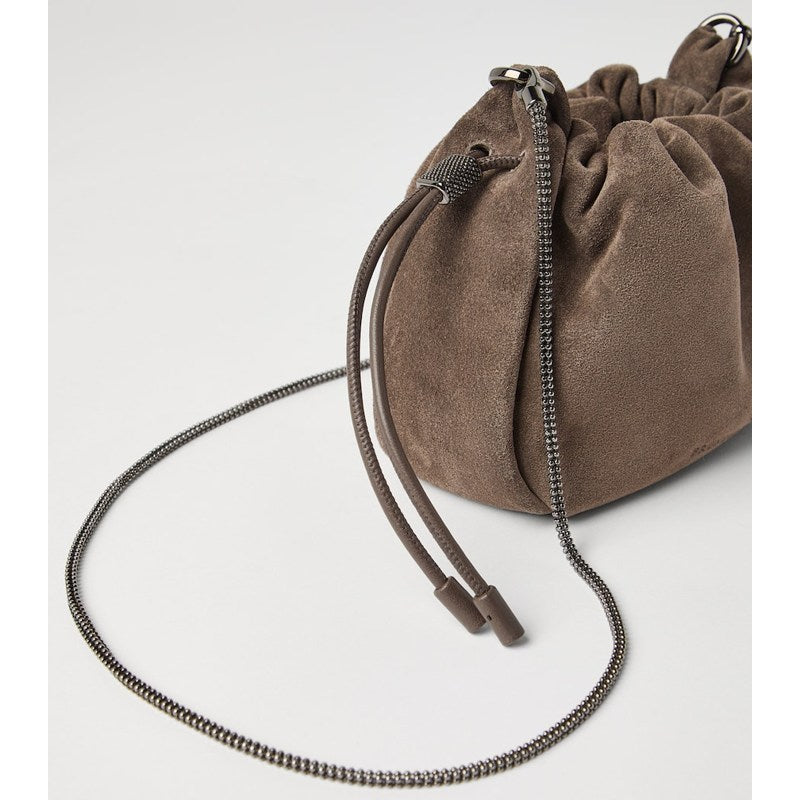 Bolsa Bucket Mini Suede Mellow